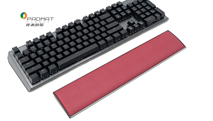 Red keyboard wrist rest